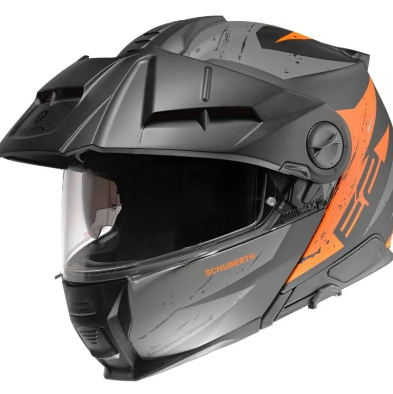 Casco Modulare Schuberth E2 ECE Explorer Arancione Grigio