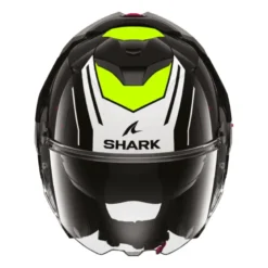 Casco Modulare Shark Oxo Rydger Nero Bianco Giallo