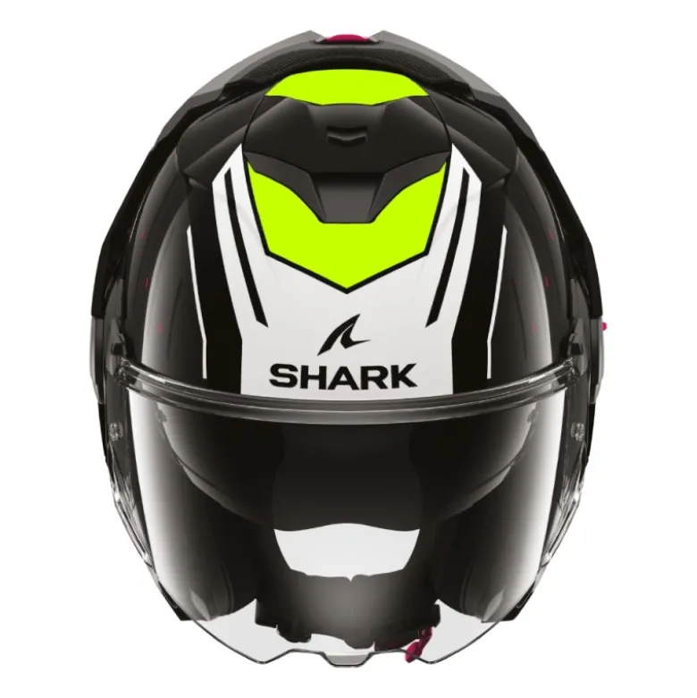 Casco Modulare Shark Oxo Rydger Nero Bianco Giallo