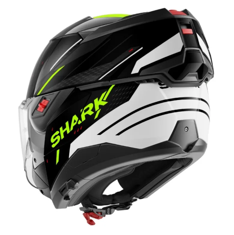 Casco Modulare Shark Oxo Rydger Nero Bianco Giallo