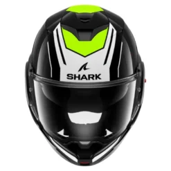 Casco Modulare Shark Oxo Rydger Nero Bianco Giallo
