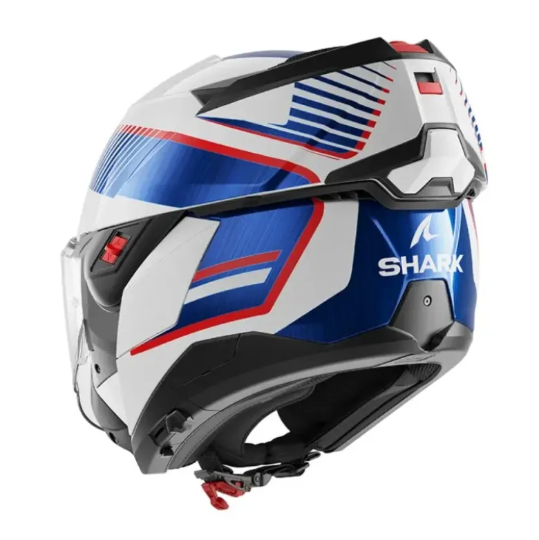 Casco Modulare Shark Oxo Sikter Bianco Chrome Blu