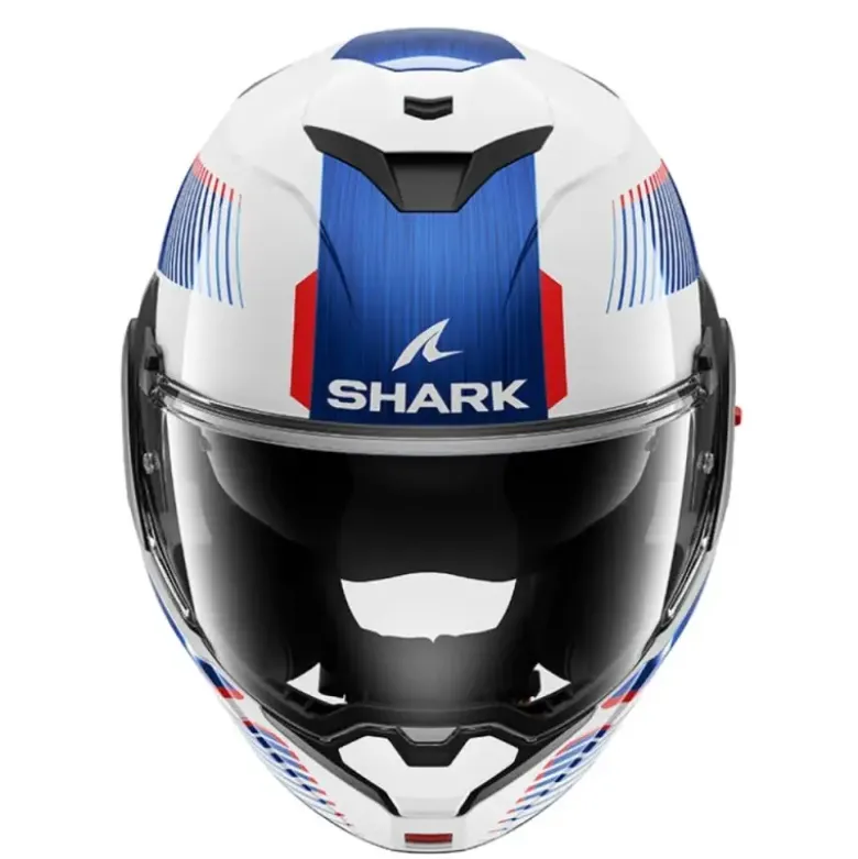 Casco Modulare Shark Oxo Sikter Bianco Chrome Blu