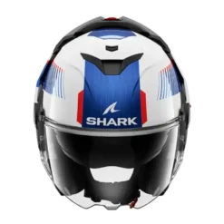 Casco Modulare Shark Oxo Sikter Bianco Chrome Blu