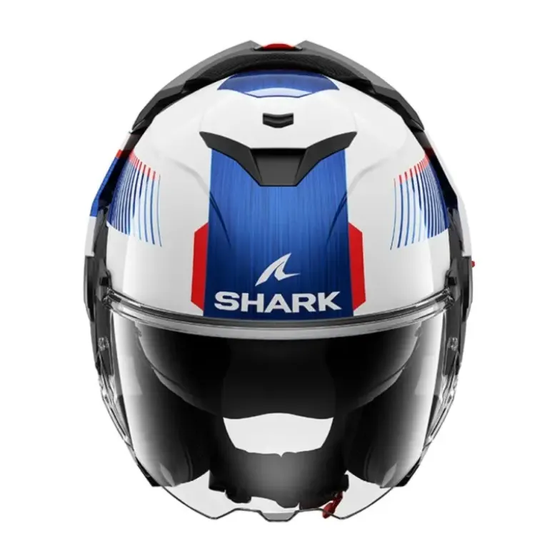Casco Modulare Shark Oxo Sikter Bianco Chrome Blu
