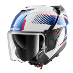 Casco Modulare Shark Oxo Sikter Bianco Chrome Blu