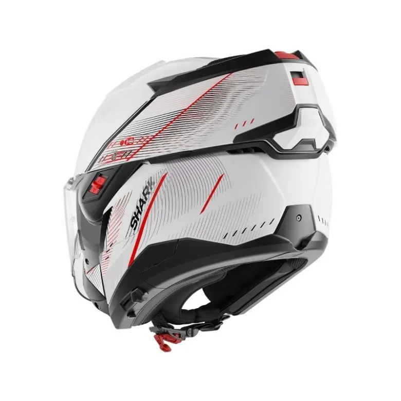 Casco Modulare Shark Oxo Speed-Tech Bianco Rosso Nero