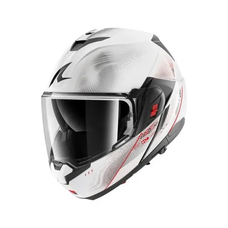 Casco Modulare Shark Oxo Speed-Tech Bianco Rosso Nero