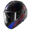 Casco Modulare Shark Oxo Speed-Tech Nero Blu Rosso Opaco