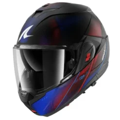 Casco Modulare Shark Oxo Speed-Tech Nero Blu Rosso Opaco