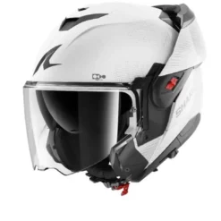 Casco Modulare Shark Oxo Sp Lyne Bianco Silver Lucido