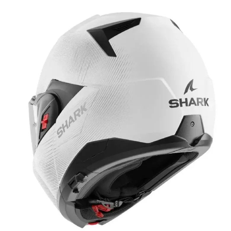 Casco Modulare Shark Oxo Sp Lyne Bianco Silver Lucido