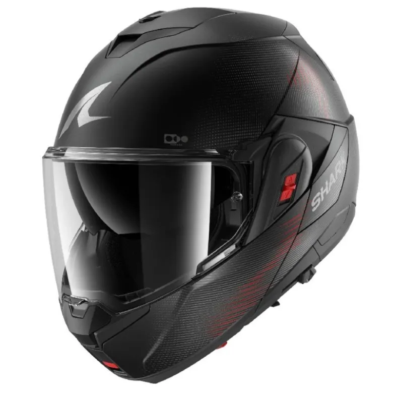 Casco Modulare Shark Oxo Sp Lyne Nero Antracite Opaco