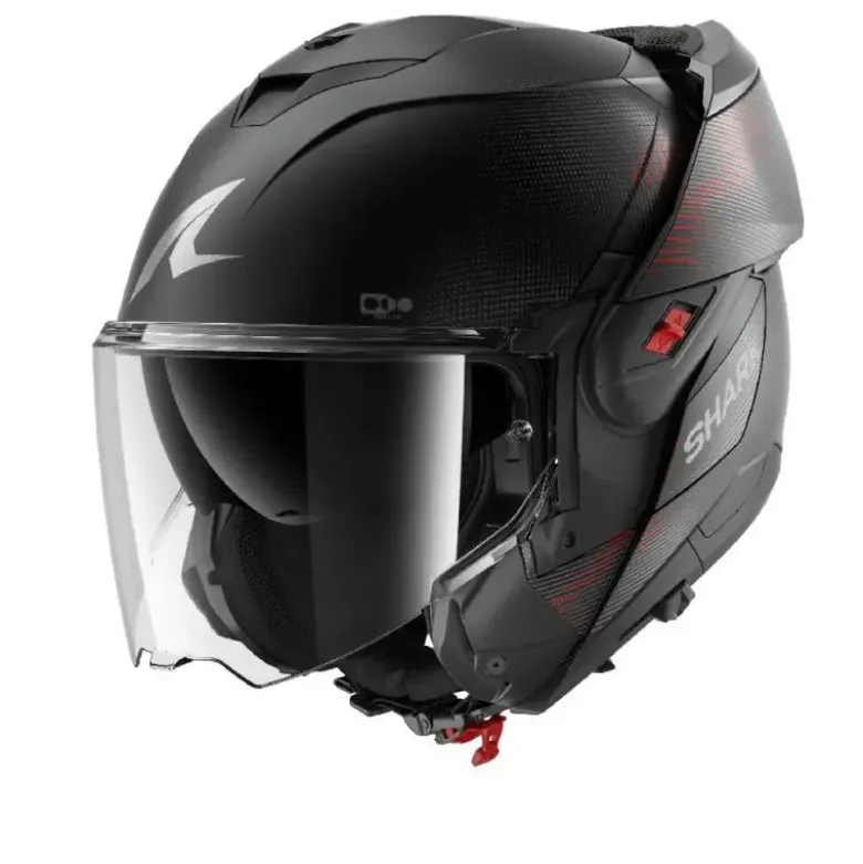 Casco Modulare Shark Oxo Sp Lyne Nero Antracite Opaco