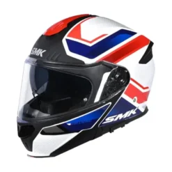Casco Modulare SMK Gullwing Supertour Bianco Blu Rosso