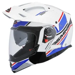 Casco Modulare Smk Hybrid Evo Tide Bianco Blu