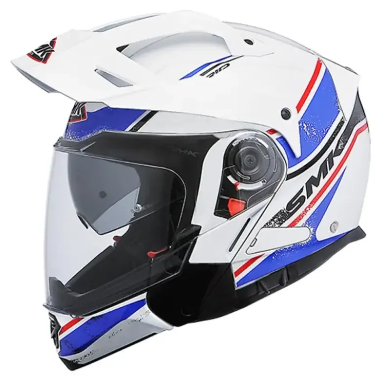 Casco Modulare Smk Hybrid Evo Tide Bianco Blu
