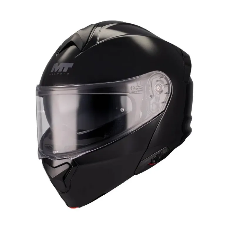 Casco Modulari Mt Helmets Fu935Sv Genesis Sv A1 Pure Nero Lucido