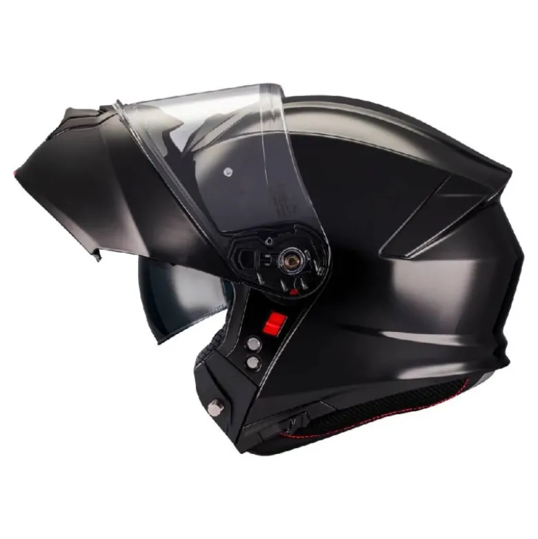 Casco Modulari Mt Helmets Fu935Sv Genesis Sv A1 Pure Nero Lucido
