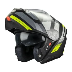 Casco Modulari Mt Helmets Fu935Sv Genesis Sv B13 Stroke Nero Grigio Giallo Opaco