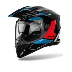 Casco Touring Airoh Bandit Tune Blu Rosso Lucido