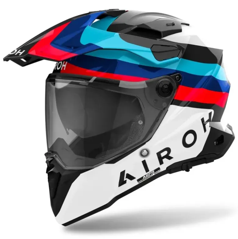 Casco Touring Airoh Commander 2 Doom Nero Lucido