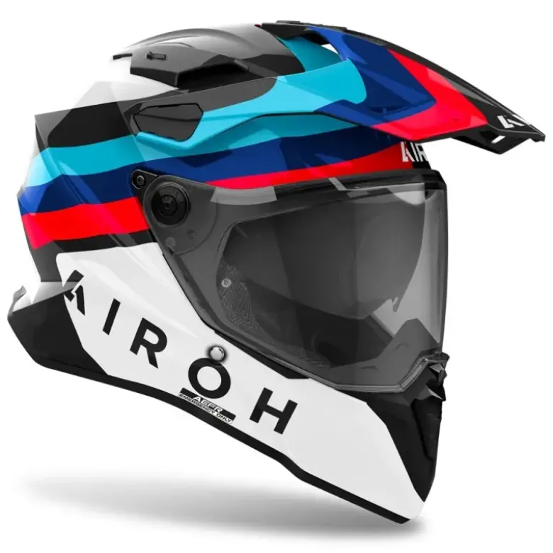 Casco Touring Airoh Commander 2 Doom Nero Lucido