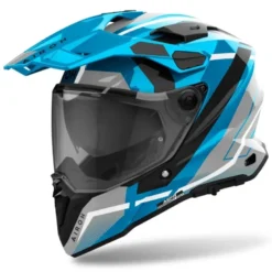 Casco Touring Airoh Commander 2 Mavick Cerulean Blue Lucido