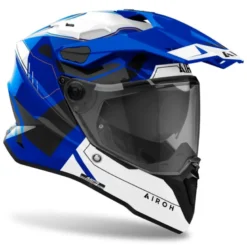 Casco Touring Airoh Commander 2 Reveal Blu Bianco Lucido