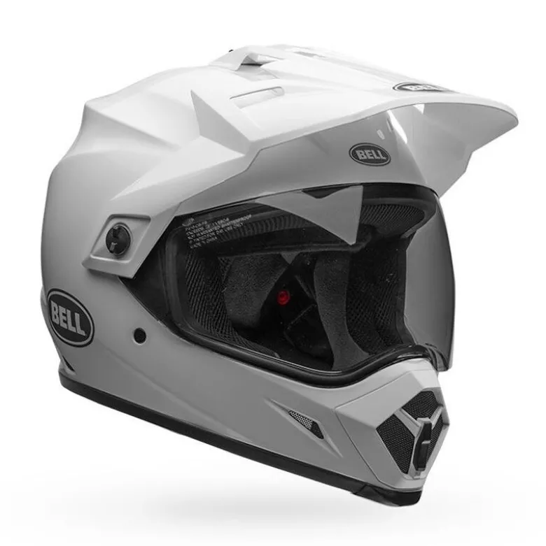 Casco Touring Bell Mx-9 Adventure Bianco Lucido