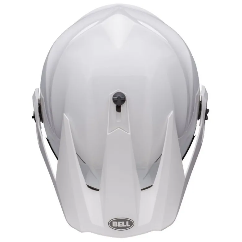 Casco Touring Bell Mx-9 Adventure Bianco Lucido