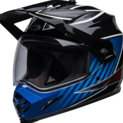 Casco Touring Bell MX-9 Adventure Mips Dalton Nero Blu Lucido 2022