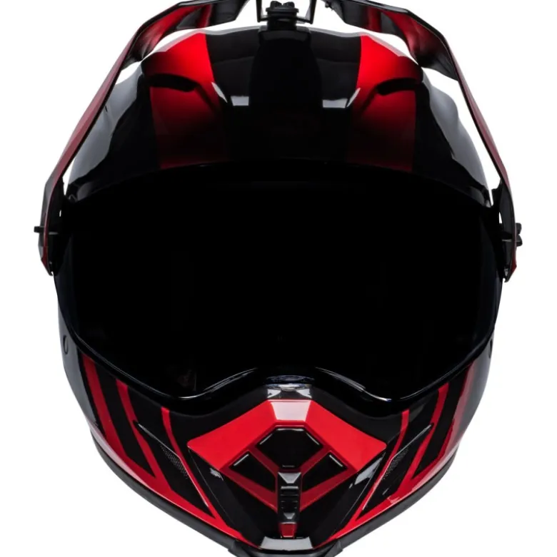 Casco Touring Bell MX-9 Adventure Mips Dash Rosso Nero Lucido