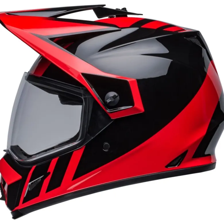 Casco Touring Bell MX-9 Adventure Mips Dash Rosso Nero Lucido