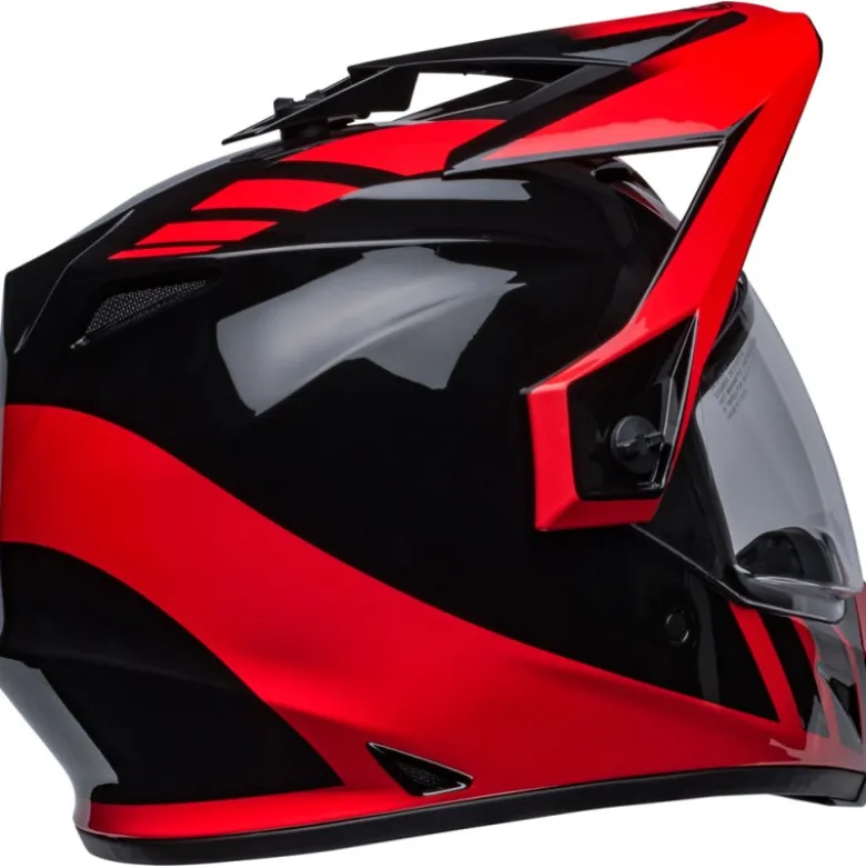 Casco Touring Bell MX-9 Adventure Mips Dash Rosso Nero Lucido
