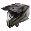 Casco Touring Caberg Tanami Ranger Nero Opaco Verde Militare Arancione
