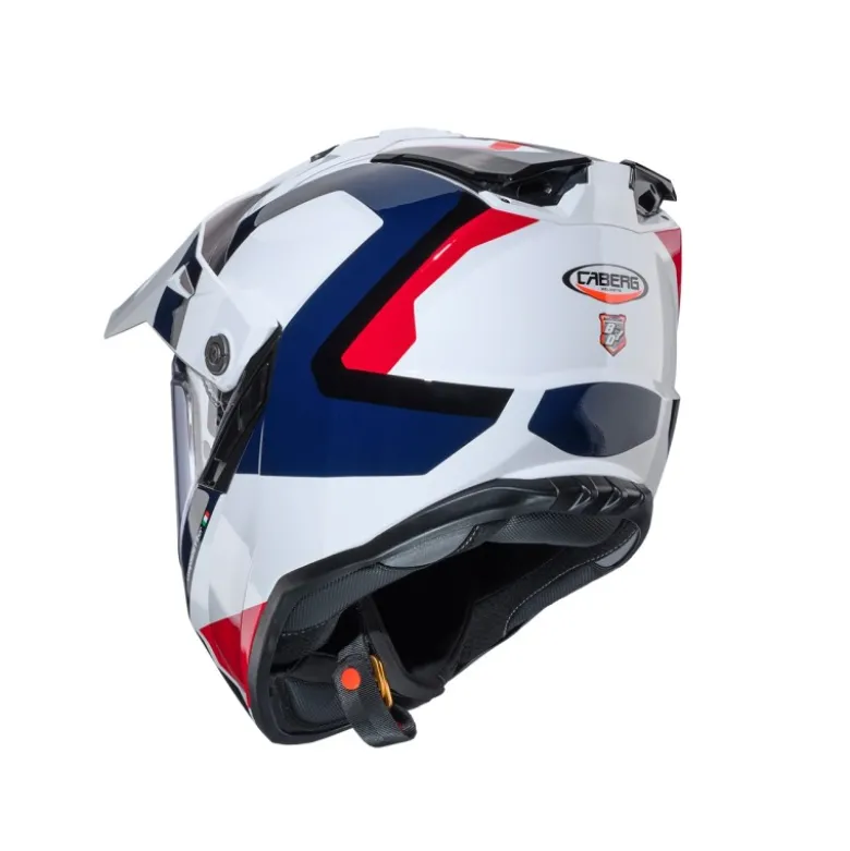 Casco Touring Caberg Tanami Scram Bianco Rosso Blu