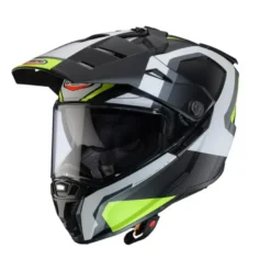 Casco Touring Caberg Tanami Scram Nero Opaco Grigio Bianco Giallo fluo