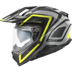 Casco Touring Givi 80.1 Apex Grigio Nero Giallo Fluo Opaco