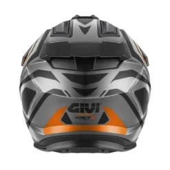 Casco Touring Givi 80.1 Apex Titanio Nero Titanio Arancione Opaco