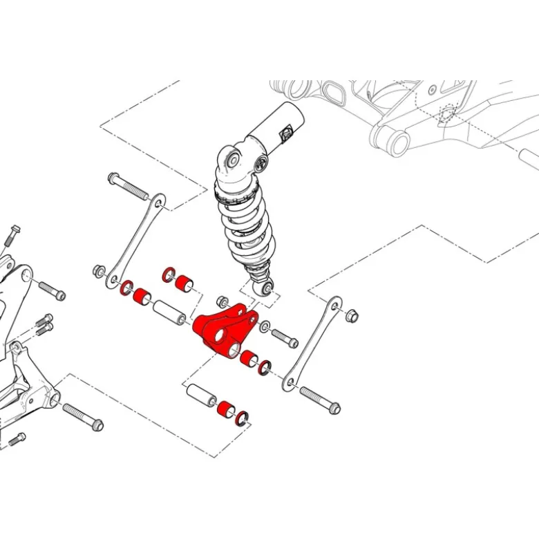 Cnc Racing Ap004S Bilanciere Sospensione Posteriore Ducati Panigale V4 Streetfighter V4