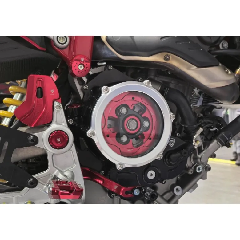Cnc Racing CA510BB Carter trasparente per frizioni ad olio Ducati Nero