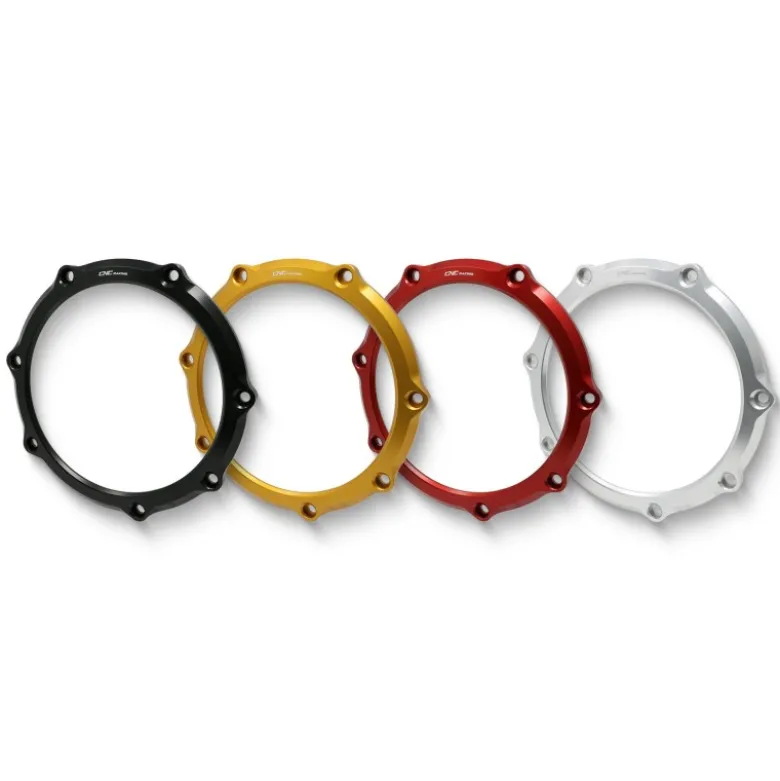 Cnc Racing CAC03S Carter trasparente per frizioni ad olio Ducati - solo cornice Argento