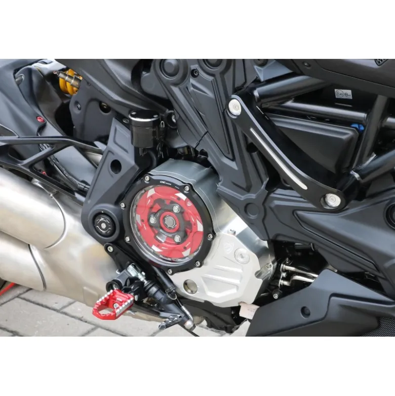 Cnc Racing Ca502Gb Carter Trasparente Per Frizioni Ad Olio Ducati Bicolor
