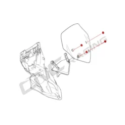 Cnc Racing Kv321R Kit Viti Cupolino Ducati Multistrada V4