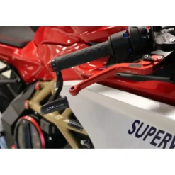 Cnc Racing Pl150Kr BrakeGuard Carbon Race Protezione Leva Freno Anteriore Carbonio Lucido