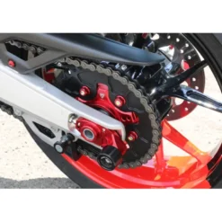 Cnc Racing TD016R Cursori Tendicatena Racing con tampone Ducati Rosso