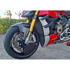 Cnc Racing ZA750KBPR GP DUCTS EVO - Sistema Raffreddamento Impianto Frenante - Carbonio Lucido - Pramac Racing Nero