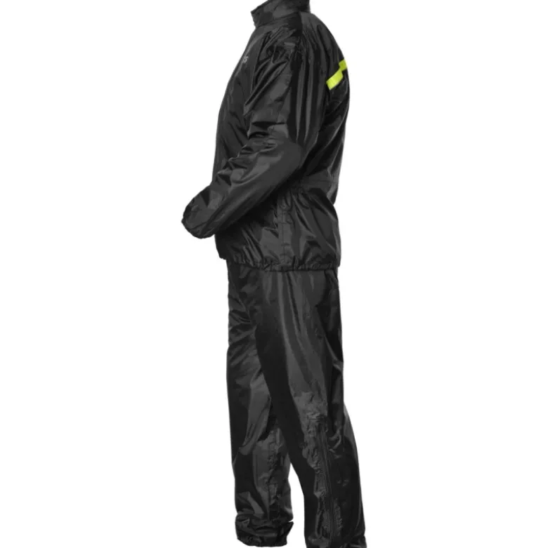 Completo Antipioggia Gms Nero con Inserti Giallo