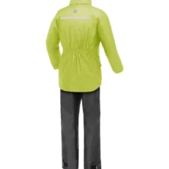 Completo antipioggia Tucano Urbano Set Diluvio Day Hydroscud Nero Giallo Fluo